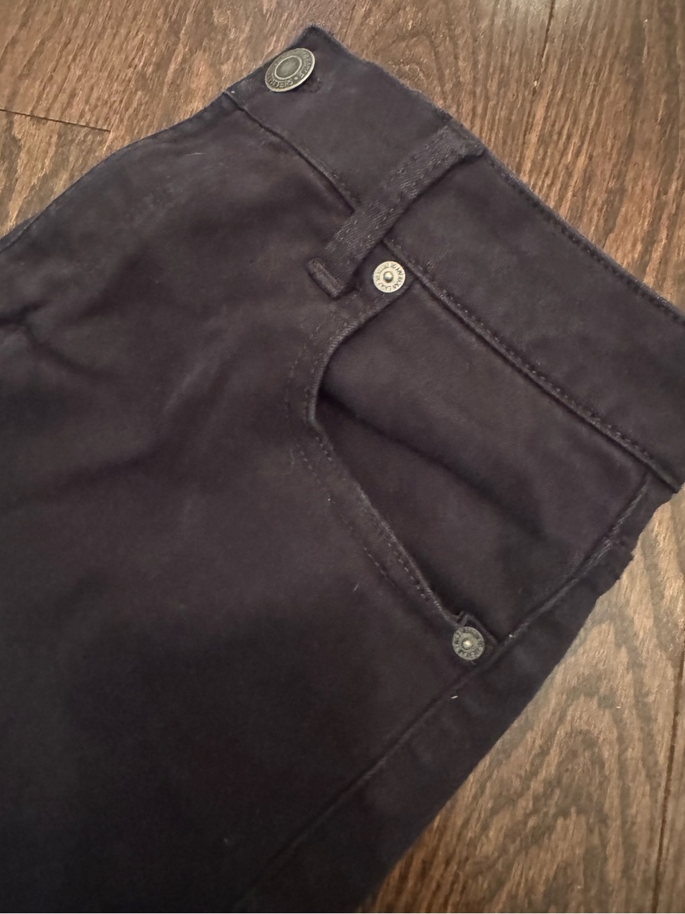 American Eagle High Rise Shortie Denim Shorts - Black - Size 16